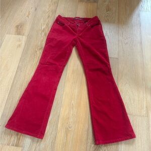 DKNY Red Corduroy Jeans